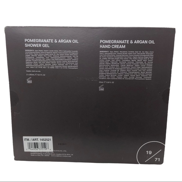 🆕 Crabtree & Evelyn Pomegranate & Argan Oil Shower Gel and Hand Cream Set - Picture 2 of 4